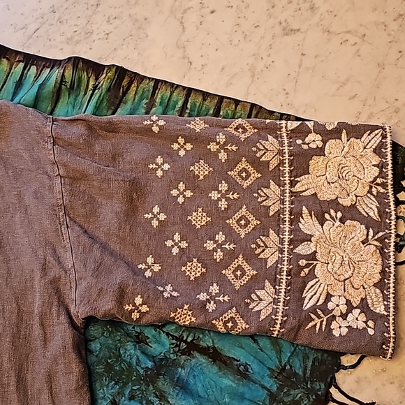 Johnny Was linen kimono XXL - Picture 7 of 11